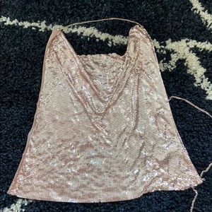 Express pink chain link top